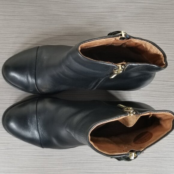 Pikolinos Tassel Zip, Cap Toe Booties, Black Leather, Womens Size 5 M / 35 - Picture 10 of 11